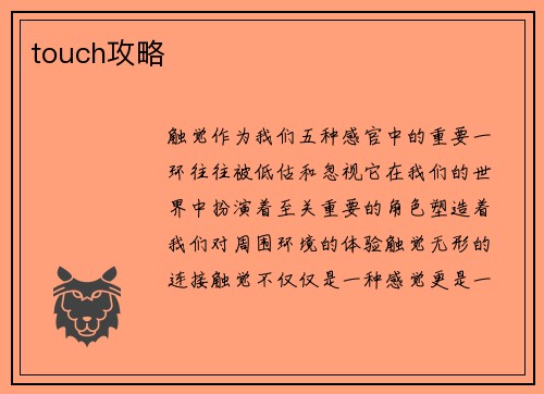 touch攻略